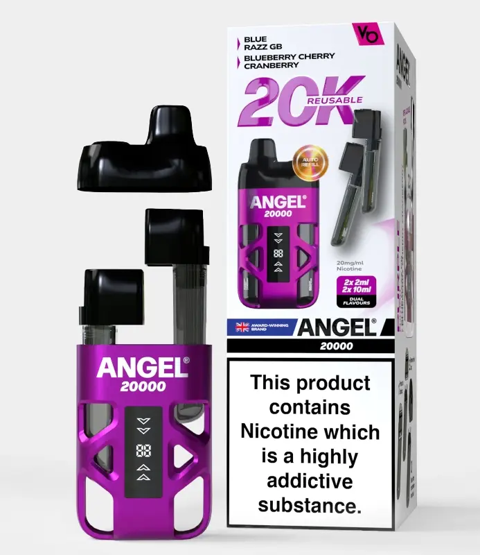 Purple Edition Angel 20000 Rechargeable Disposable Pod Kit